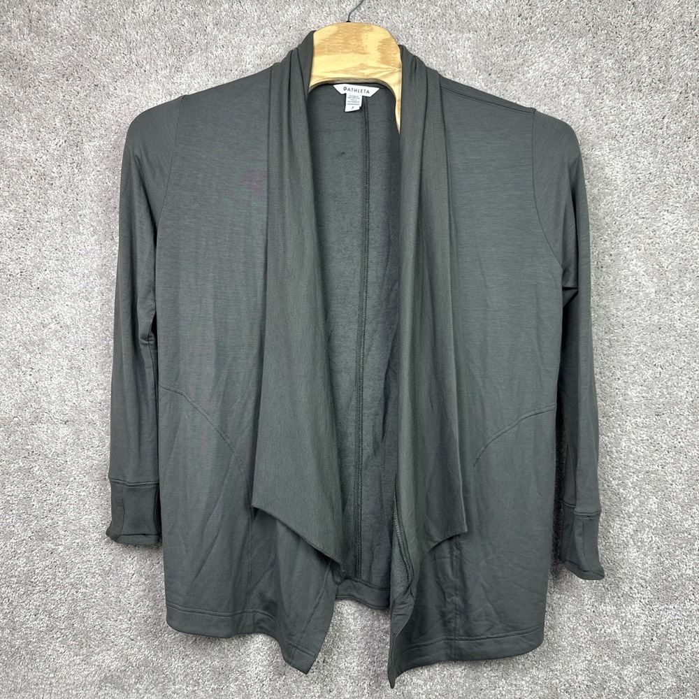 Athleta Cardigan Womens SP Pranayama Restore Wrap Yoga Minimalist Contemporary